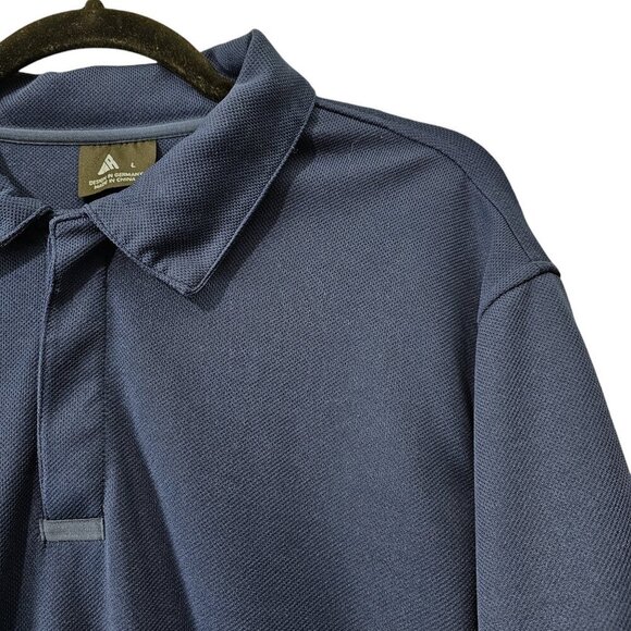 SWISSWELL Sports Moisture Wicking Blue Polo Golf Shirt - Picture 3 of 8